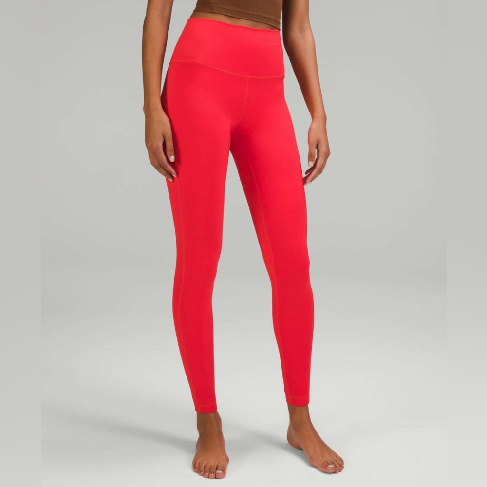 Lululemon Align High-Rise Pant 28" Carnation Red *Double Lined* Full-Length Sz 6